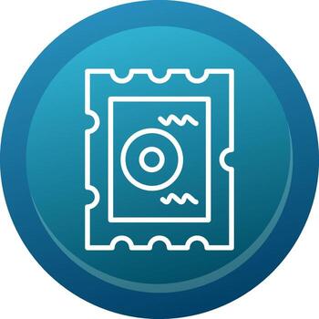 chip línea botón vector