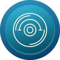 Compact Disc Line Button vector