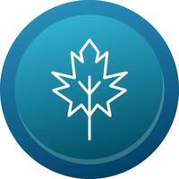 Dry Leaves Line Button vector