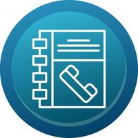 Phonebook Line Button vector