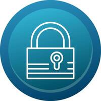 Padlock Line Button vector