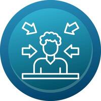 Notoriety Line Button vector