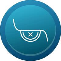Eye Patch Line Button vector