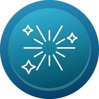 Fireworks Line Button vector