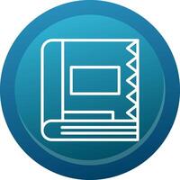 Spell Book Line Button vector