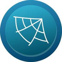 Spider Web Line Button vector
