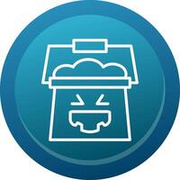 Trick or Treat Line Button vector
