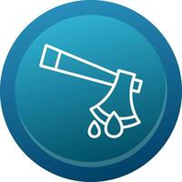 Axe Blood Line Button vector