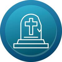 Tombstone Line Button vector
