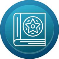 Spellbook Line Button vector