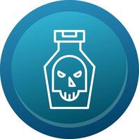 Poison Line Button vector