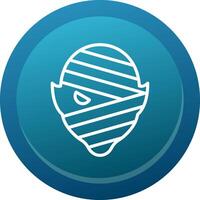 Mummy Line Button vector