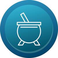 Cauldron Line Button vector