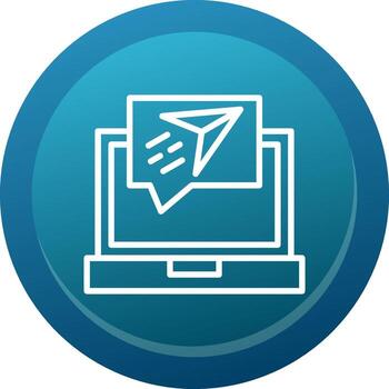 expedido línea botón vector