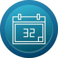 Calendar Line Button vector