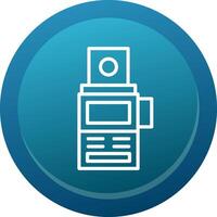 Camera Meter Line Button vector