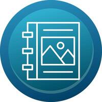 Album Line Button vector