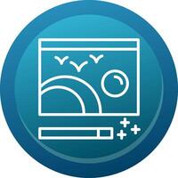 Photo Editing Line Button vector