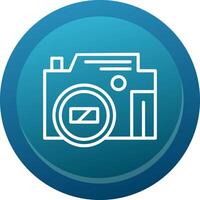 Mirrorless Camera Line Button vector