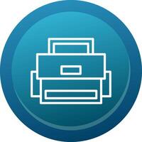 Camera Bag Line Button vector