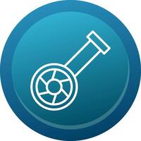 Fisheye Camera Line Button vector