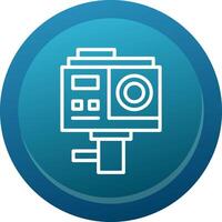 Action Camera Line Button vector