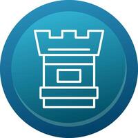 Camera Lens Line Button vector