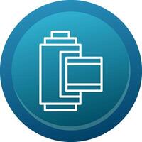 Camera Roll Line Button vector