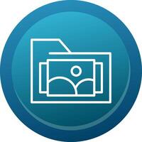 Images Folder Line Button vector