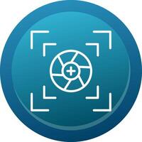Camera Frame Line Button vector