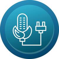 Corn Energy Line Button vector