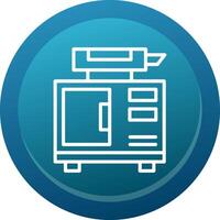 Eco Generator Line Button vector