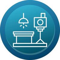 Photo Studio Line Button vector
