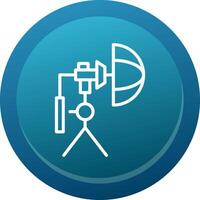 Umbrella Camera Line Button vector