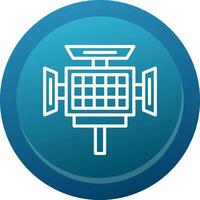 Led Camera Line Button vector