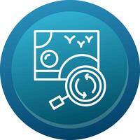 Search Image Line Button vector