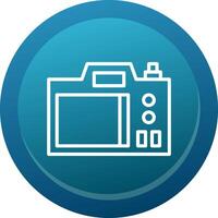 Back Camera Line Button vector