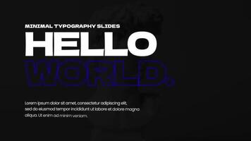 Stylish Typography Slides motion_graphic