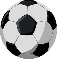 A soccer ball is shown on a white background vector