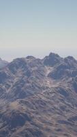 A view of a mountain range from an airplane video