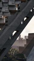 A skyscraper with a multitude of windows stretching towards the sky video
