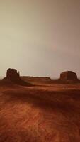 A stunning computer-generated desert landscape captured from above video