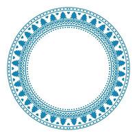 Festive Christmas frame with Scandinavian pattern vector