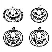 Thin Pumpkin Expressions vector