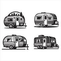 Camper Vibes and Open Skies vector