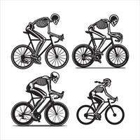 Spokes of the Skeleton Cyclist vector