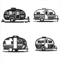 The Freedom of Camper Travel vector