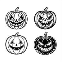 Hollow Grins in Outlines vector