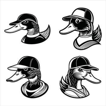 Quack and Class A Duck s Guide to Trucker Style vector