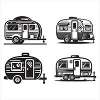 Living Big in a Tiny Camper vector